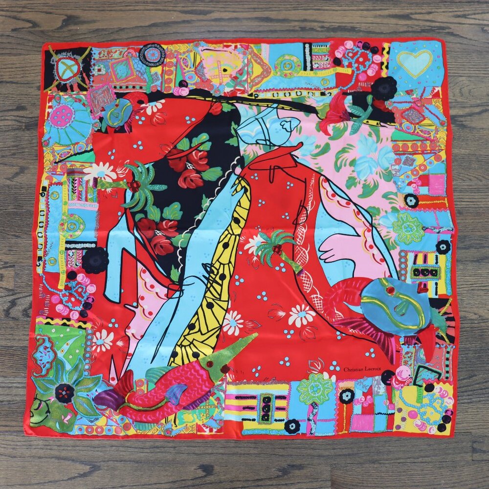 Christian Lacroix Silk Scarf Square